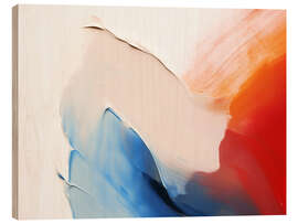 Holzbild Purpurroter Fluss I