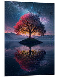 Hartschaumbild Ewiger Baum des Lebens