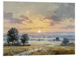 Acrylglasbild Herbstlicher Sonnenuntergang - TAlex