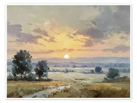 Wandbild Herbstlicher Sonnenuntergang - TAlex