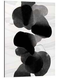 Magnettafel Abstrakte schwarze Wassertinte