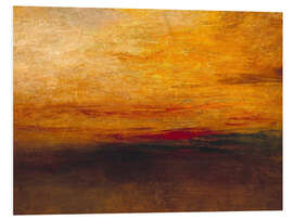 Hartschaumbild Sonnenuntergang