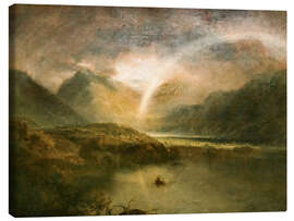 Leinwandbild Buttermere See mit Teilansicht von Cromackwater, Cumberland, 1798 - Joseph Mallord William Turner