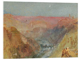 Acrylglasbild Luxemburg vom Alzette-Tal bis zum Norden, um 1839 - Joseph Mallord William Turner