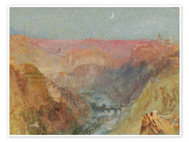 Wandbild Luxemburg vom Alzette-Tal bis zum Norden, um 1839 - Joseph Mallord William Turner