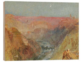 Holzbild Luxemburg vom Alzette-Tal bis zum Norden, um 1839 - Joseph Mallord William Turner
