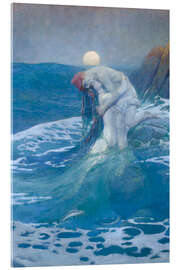 Acrylglasbild Die Meerjungfrau, 1910 - Howard Pyle
