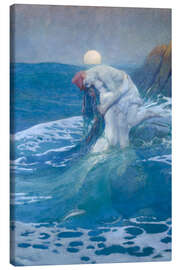 Leinwandbild Die Meerjungfrau, 1910 - Howard Pyle
