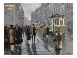 Wandbild Bredgade in Kopenhagen - Paul Fischer