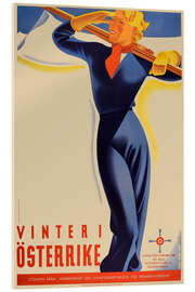 Acrylglasbild Winter in Österreich (Schwedisch)