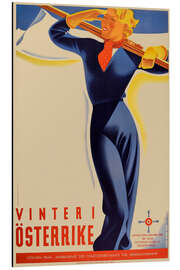 Alubild Winter in Österreich (Schwedisch)