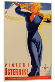 Hartschaumbild Winter in Österreich (Schwedisch)