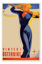 Poster Winter in Österreich (Schwedisch)