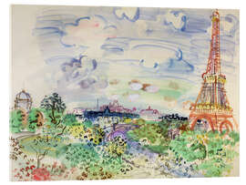 Acrylglasbild Eiffelturm, 1935 - Raoul Dufy