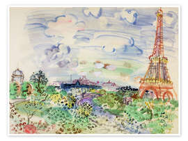 Wandbild Eiffelturm, 1935 - Raoul Dufy