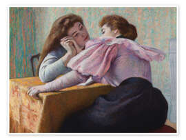 Wandbild Tischgespräch, 1890 - Federigo Zandomeneghi