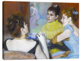 Leinwandbild Frauen trinken Tee, 1892 - Federigo Zandomeneghi