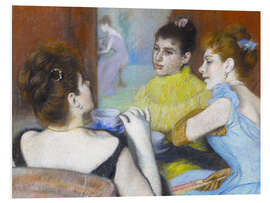 Hartschaumbild Frauen trinken Tee, 1892 - Federigo Zandomeneghi