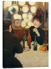 Leinwandbild Cafè Nouvelle Athènes, Paris 1885 - Federigo Zandomeneghi