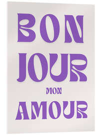 Acrylglasbild Bonjour mon amour