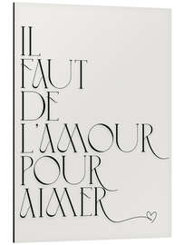 Alubild Il faut de l'amour pour aimer - Typobox