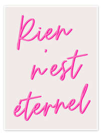 Poster Rien n'est éternel - Typobox