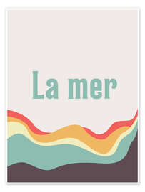Poster La mer - Typobox