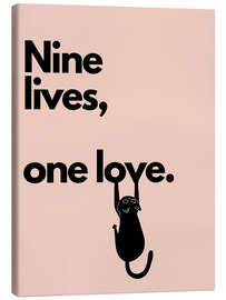 Leinwandbild Nine lives, one love