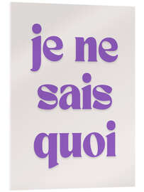 Acrylglasbild Je ne sais quoi - Typobox