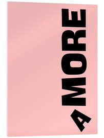 Acrylglasbild More Amore - Typobox