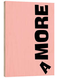 Holzbild More Amore - Typobox