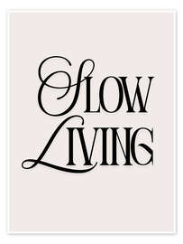 Poster Slow Living - Typobox
