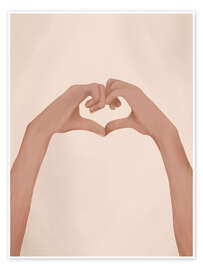 Wandbild Herz - Branka Kodžoman