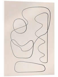 Acrylglasbild Abstrakte Linie I