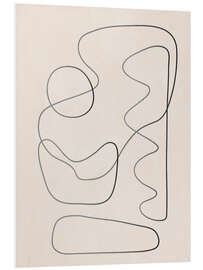 Hartschaumbild Abstrakte Linie I