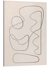 Magnettafel Abstrakte Linie I