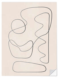 Wandsticker Abstrakte Linie I