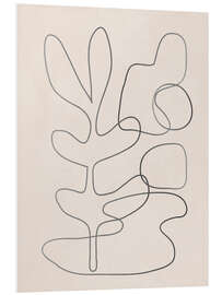 Hartschaumbild Abstrakte Linie II