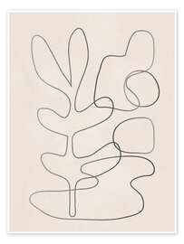 Poster Abstrakte Linie II