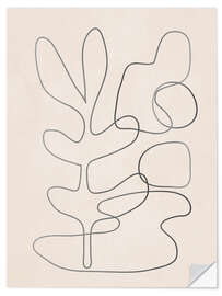 Wandsticker Abstrakte Linie II