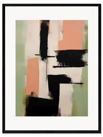 Gerahmter Kunstdruck Soft Edge Abstraction I