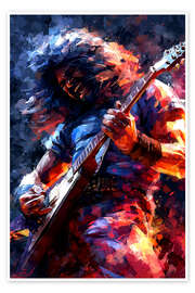 Poster Die Energie eines Rockgitarristen - Gen Z