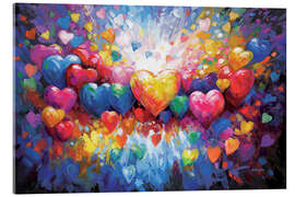 Acrylglasbild Tausend Herzen für dich - Leon Devenice