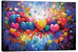 Leinwandbild Tausend Herzen für dich - Leon Devenice