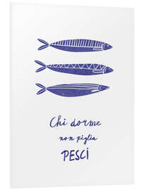 Hartschaumbild Chi dorme non piglia pesci