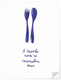 Wandsticker A tavola non si invecchia mai