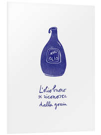 Hartschaumbild L'olio buono si riconosce dalla goccia