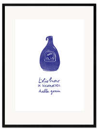 Gerahmter Kunstdruck L'olio buono si riconosce dalla goccia