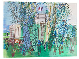 Acrylglasbild Le Pesage à Deauville, 1930 - Raoul Dufy