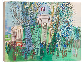 Holzbild Le Pesage à Deauville, 1930 - Raoul Dufy